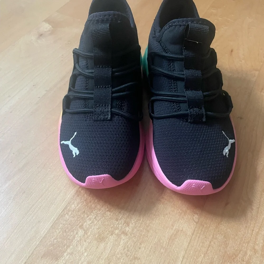 Puma One4All Fade black/fast pink/mint - Picture 1 of 7